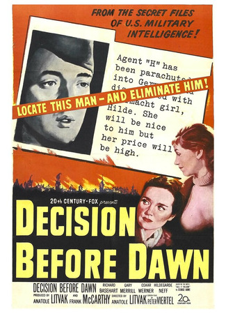 кино Решение перед рассветом (Decision Before Dawn) 29.02.24